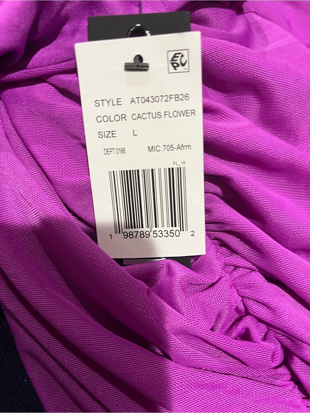 AFRM One-Shoulder Ruched Top - Violet Purple - Picture 7 of 7